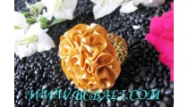 Polyster Fabric Rings Flower